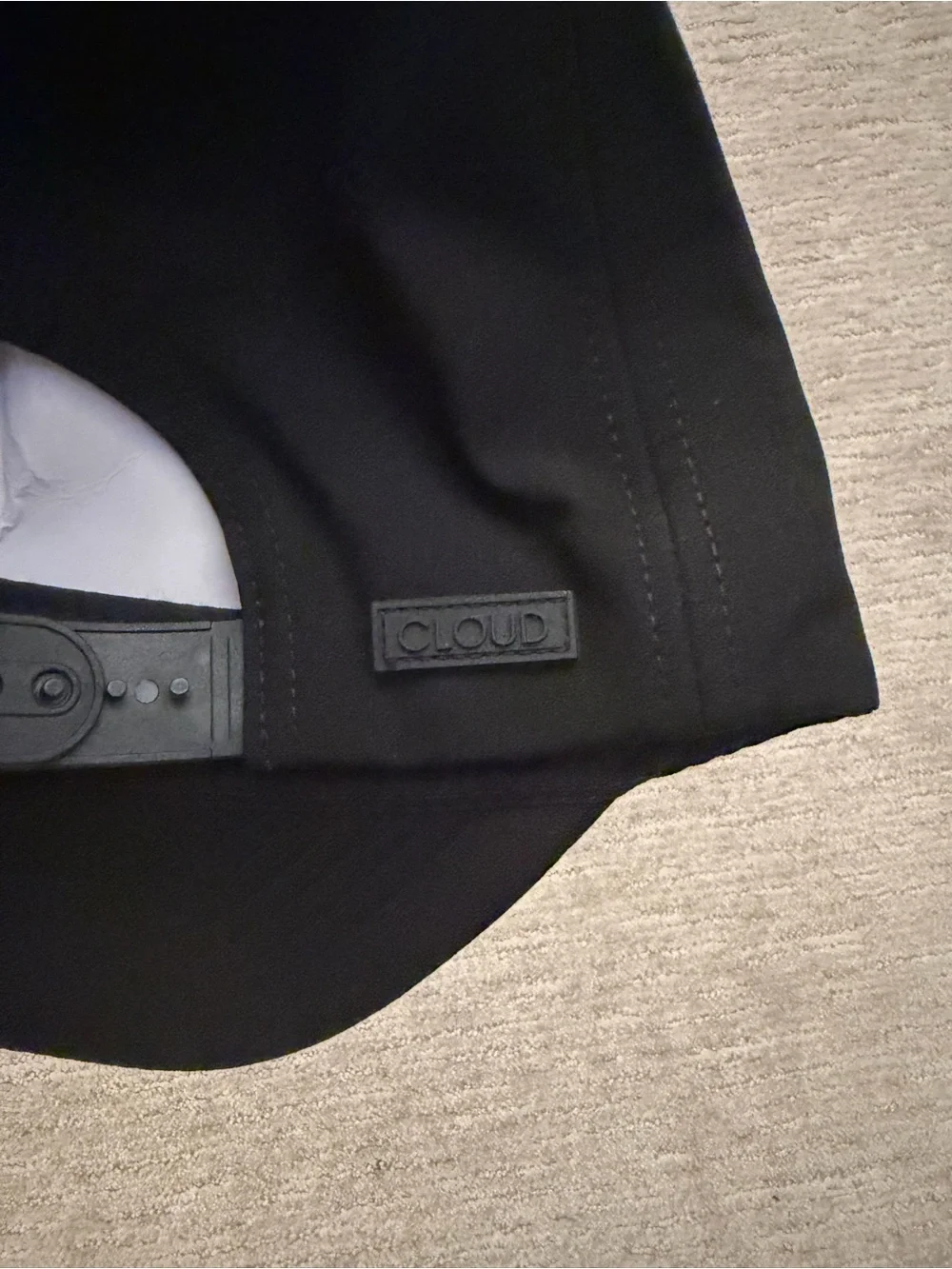 NEW Cloud Brand Work Play Love Black Baseball Hat